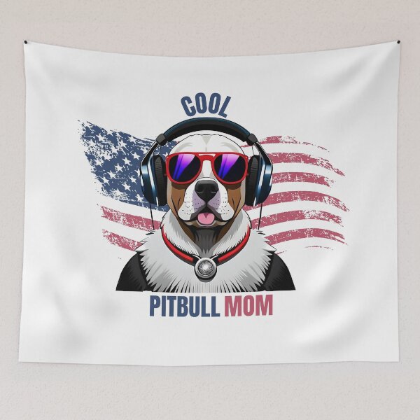 Item preview, Pit Bull Mom Dad, Funny Dogs, American, US, Funny Quotes designed and sold by Sshmorr.
