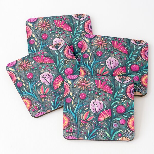 Item preview, Seamless Floral Pattern Cottagecore Pink designed and sold by druidwolfart.