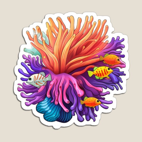 Item preview, Sea Anemone Sticker designed and sold by EnigmaticDC.