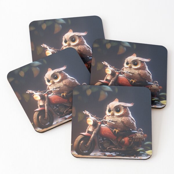 Item preview, Cute Owl On A Motorbike designed and sold by Kevin Lou.