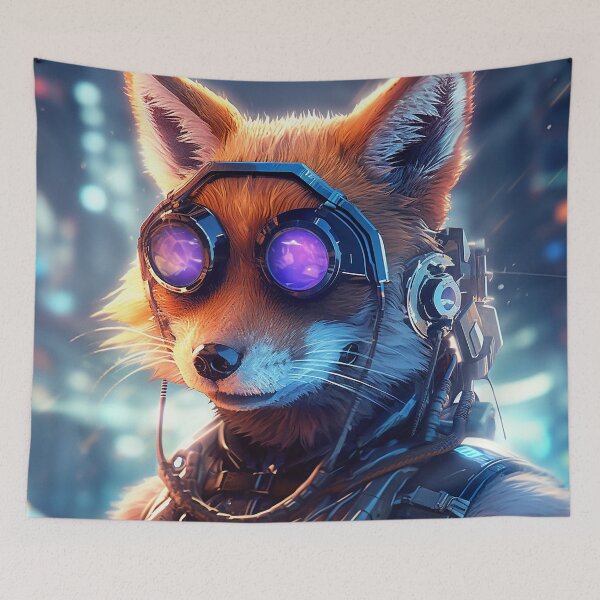 Item preview, Futuristic Fox designed and sold by WarmBreeze1.