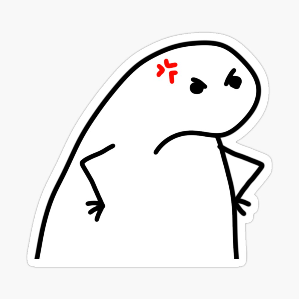 angry Flork Sticker by capibara- | Redbubble