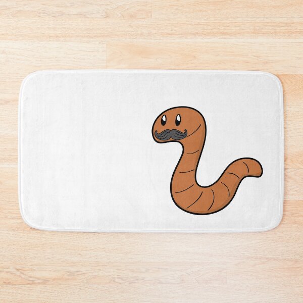 Item preview, Worm with a mustache designed and sold by GamersLands.