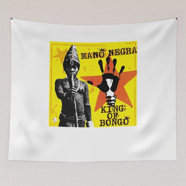 Item preview, MANO NEGRA KING OF BONGO SHIRT NEW WHITE designed and sold by ChomechaiWei.