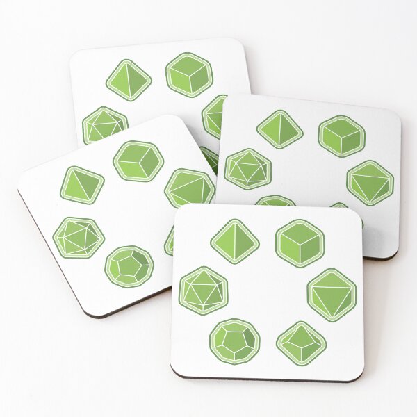 Item preview, Dice Set - Green designed and sold by AWoodDesigns.