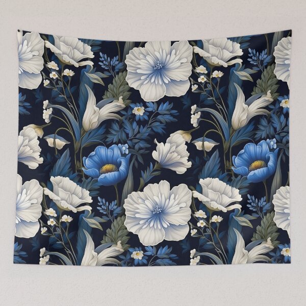 Item preview, Vintage Blue Flower Luxury designed and sold by kirindesign.
