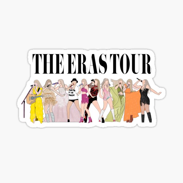 Taylor Swift Eras Tour Outfits Sticker Sheet – Jennifer Vallez