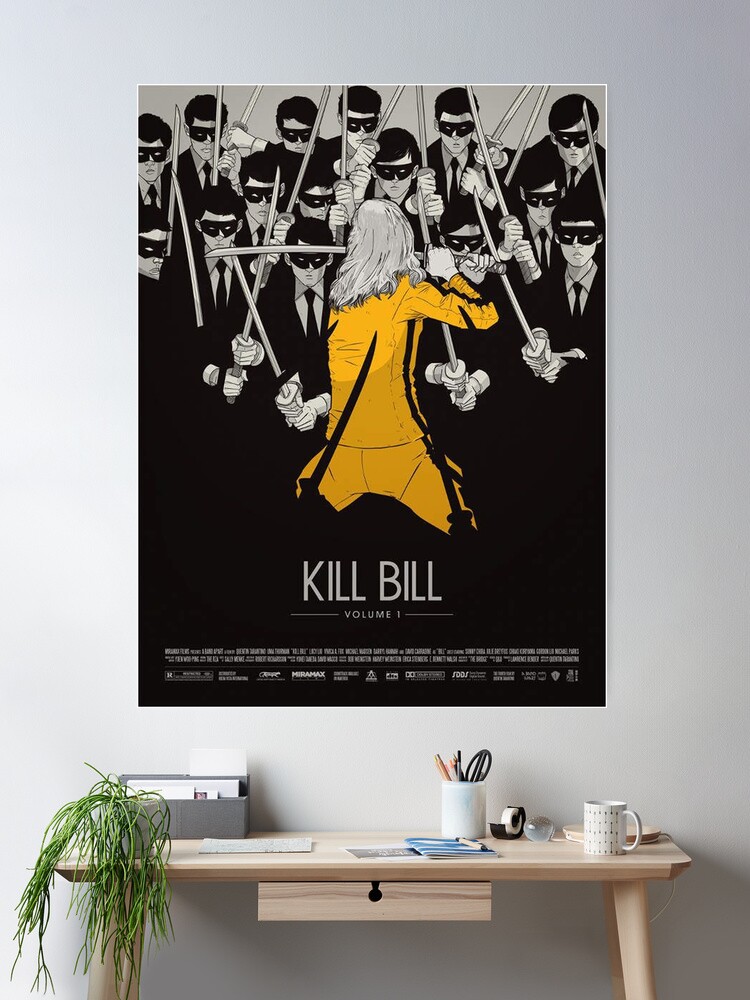 Kill Bill Vol. 1 Canvas Movie Poster Wall outlet Print Semi Gloss 24x36 Various Sizes