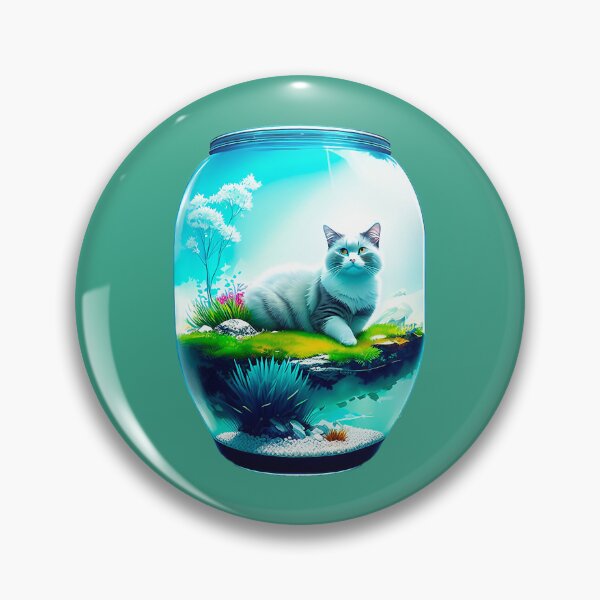 Item preview, Serene Lake and a Beautiful Ragdoll Cat designed and sold by ToxicSelfCarea.
