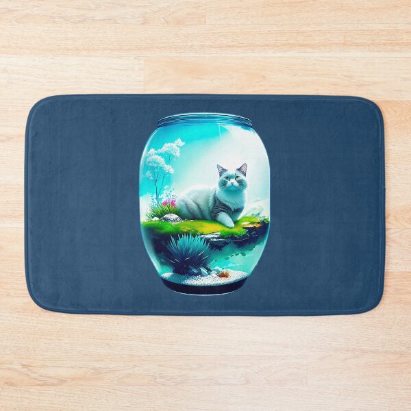 Item preview, Serene Lake and a Beautiful Ragdoll Cat designed and sold by ToxicSelfCarea.