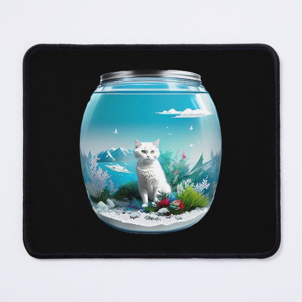 Item preview, Serene Lake Tahoe and a Beautiful Siamese Cat designed and sold by ToxicSelfCarea.
