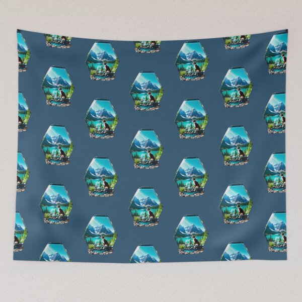 Item preview, Siamese Ken Serenity by the Crystal-Clear Waters of Moraine Lake designed and sold by ToxicSelfCarea.