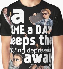A Meme a Day Keeps the crippling depression away Graphic T-Shirt