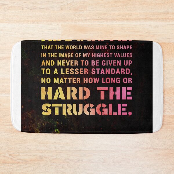 Item preview, I started my life with a single absolute - Ayn Rand - Atlas Shrugged Quote 03 - Typographic Print designed and sold by Studio Grafiikka.