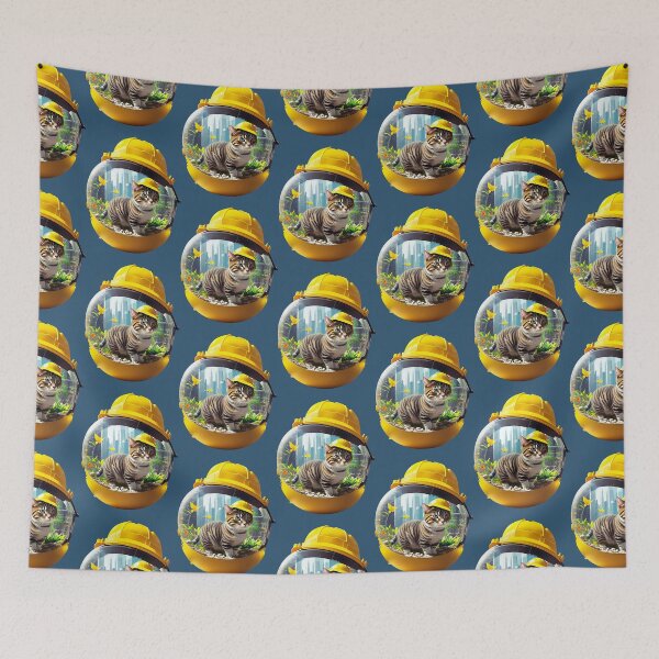 Item preview, The Yellow-Suited Feline Constructor of the Big Apple designed and sold by ToxicSelfCarea.