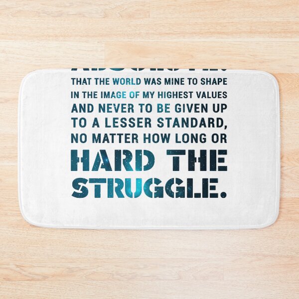 Item preview, I started my life with a single absolute - Ayn Rand - Atlas Shrugged Quote 02 - Typographic Print designed and sold by Studio Grafiikka.
