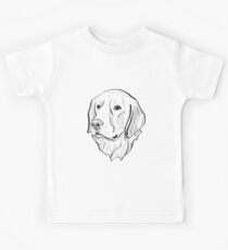 Graphic illustration with a dog of the Labradorr breed Kids Tee