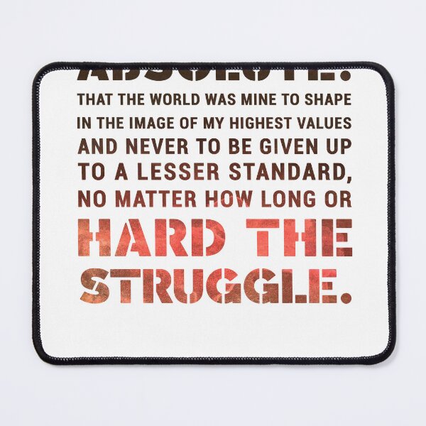 Item preview, I started my life with a single absolute - Ayn Rand - Atlas Shrugged Quote 04 - Typographic Print designed and sold by Studio Grafiikka.