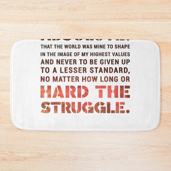 Item preview, I started my life with a single absolute - Ayn Rand - Atlas Shrugged Quote 04 - Typographic Print designed and sold by Studio Grafiikka.