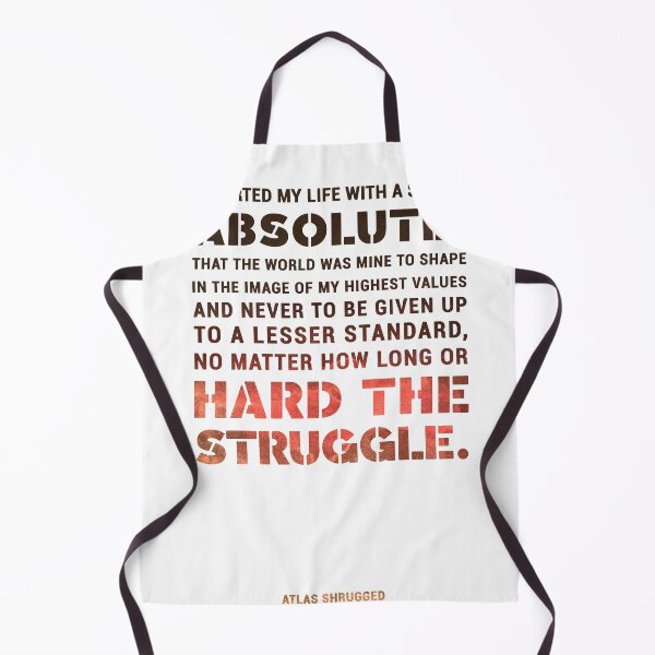 Item preview, I started my life with a single absolute - Ayn Rand - Atlas Shrugged Quote 04 - Typographic Print designed and sold by Studio Grafiikka.
