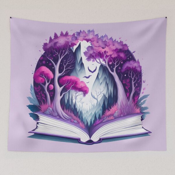 Item preview, The Magical Fantasy World of Books designed and sold by Lady-Lilac.