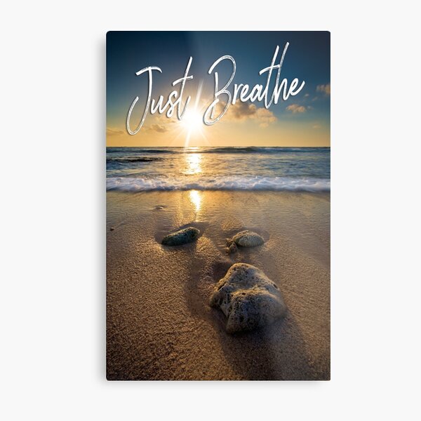 Just Breathe Metal Print