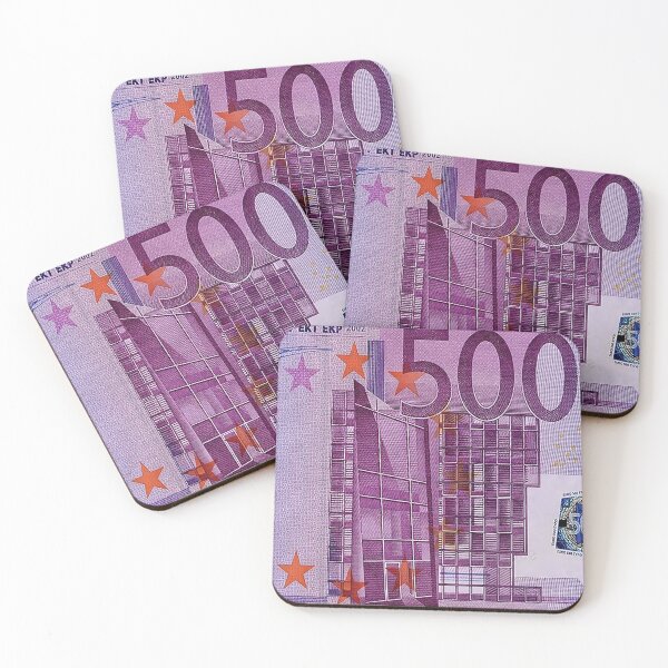 Aperçu de l'œuvre Money Money Money, billets de cinq cents euros par Airam créée et vendue par airam cordido.