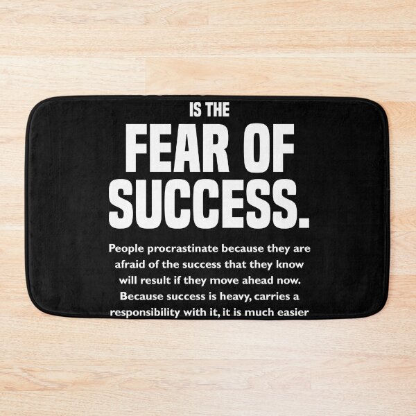 Aperçu de l'œuvre Procrastination is the Fear of Success - Denis Waitley Quote - Motivational, Inspiring Quote Print 2 créée et vendue par Studio Grafiikka.