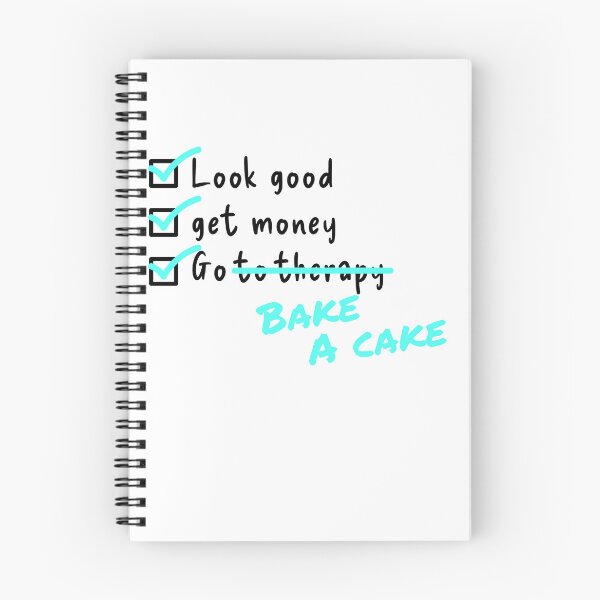 Item preview, Baking Checklist Design | Look Good Get Money Bake a Cake designed and sold by TextEccentrics.