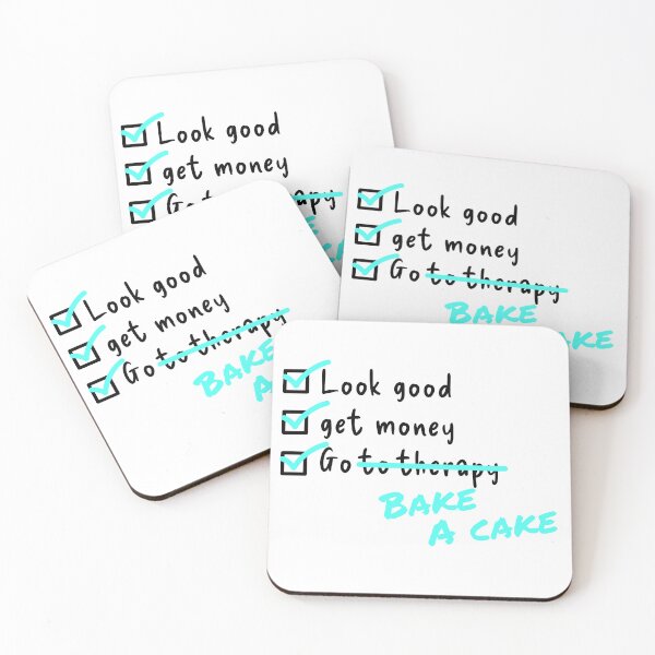 Item preview, Baking Checklist Design | Look Good Get Money Bake a Cake designed and sold by TextEccentrics.
