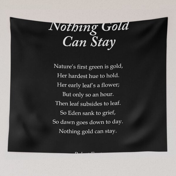 Item preview, Nothing Gold Can Stay - Robert Frost Poem - Typewriter Print 2 designed and sold by Studio Grafiikka.