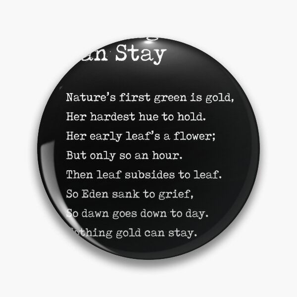 Item preview, Nothing Gold Can Stay - Robert Frost Poem - Typewriter Print 2 designed and sold by Studio Grafiikka.