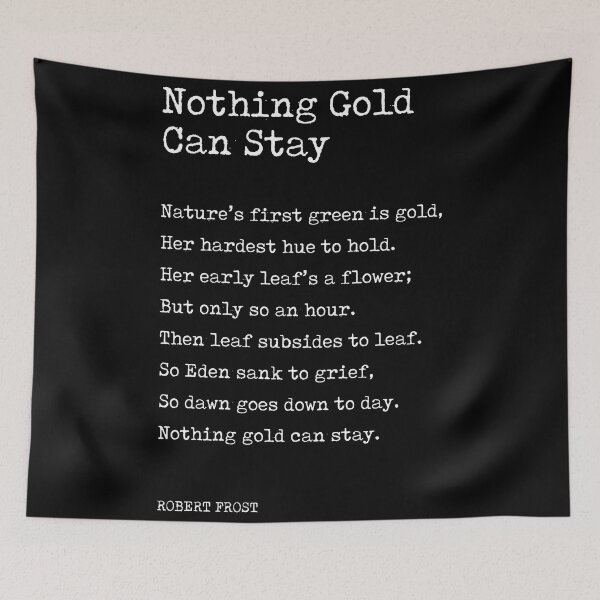 Item preview, Nothing Gold Can Stay - Robert Frost Poem - Typewriter Print 2 designed and sold by Studio Grafiikka.