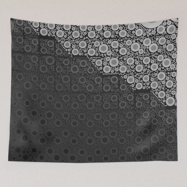 Item preview, Dark Shades of Grey Polka Dots Abstract Pattern designed and sold by patternsoup.