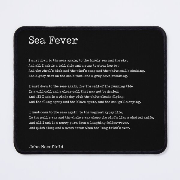 Item preview, Sea Fever - John Masefield Poem - Literary Print 2 - Typewriter designed and sold by Studio Grafiikka.