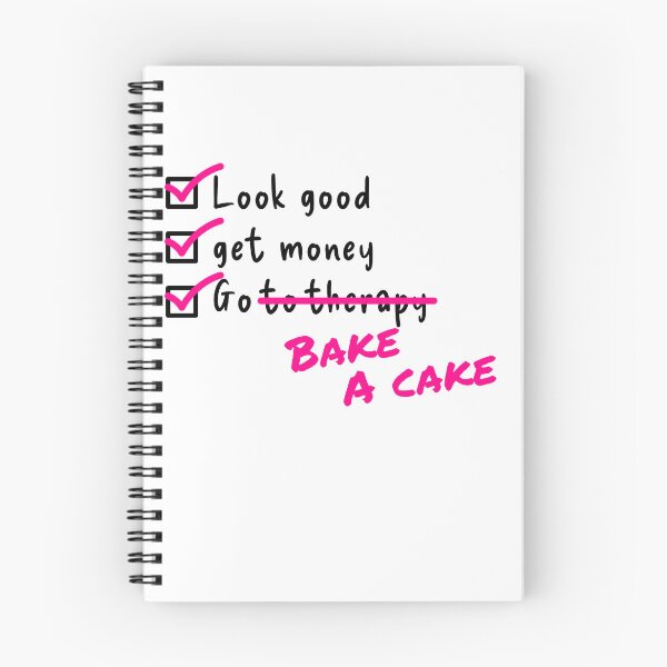 Item preview, Baking Checklist Design | Look Good Get Money Bake a Cake designed and sold by TextEccentrics.