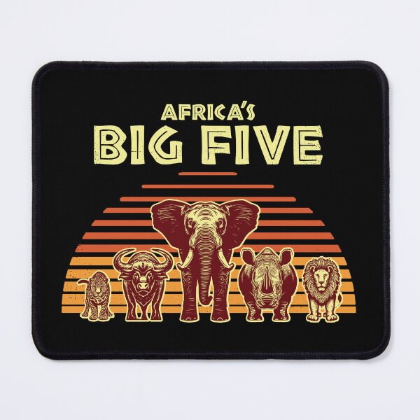 Item preview, Africa's Big Five Safari | Leopard Rhino Elephant Buffalo Lion | Big 5 Africa | Kruger National Park designed and sold by d247.