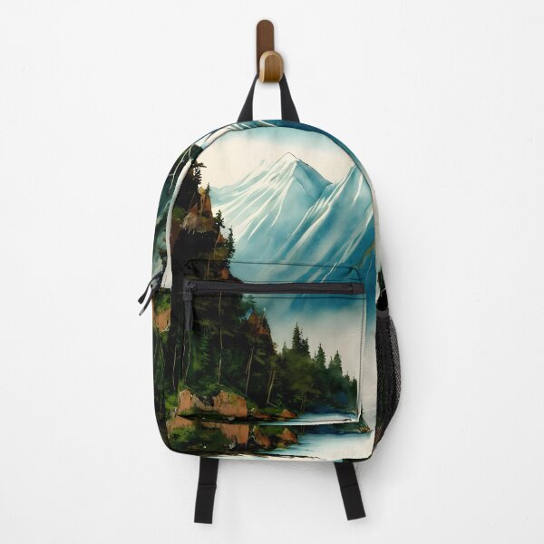 Item preview, Oil Paint Styled Watercolor National Forest Park - Chinese Painting designed and sold by joejiing.