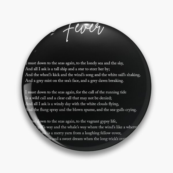Item preview, Sea Fever - John Masefield Poem - Literary Print 2 - Typography designed and sold by Studio Grafiikka.