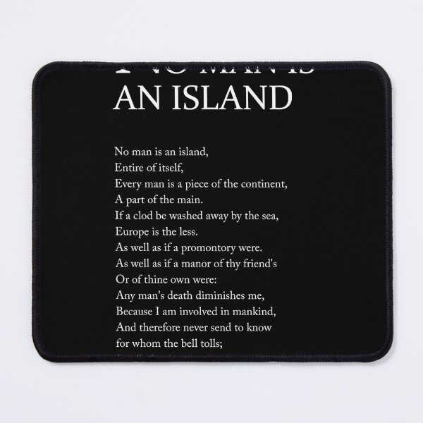 Item preview, No Man Is An Island - John Donne Poem - Literature - Typography Print 2 designed and sold by Studio Grafiikka.