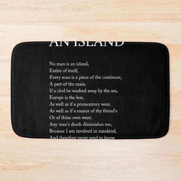 Item preview, No Man Is An Island - John Donne Poem - Literature - Typography Print 2 designed and sold by Studio Grafiikka.