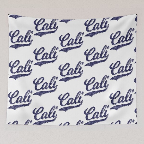 Item preview, CALI CALIFORNIA BASEBALL SPORT SCRIPT CURSIVE (DISTRESSED BLUE) designed and sold by gaigesisson.