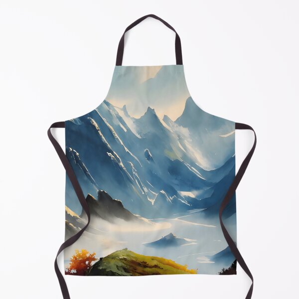 Item preview, Oil Paint Styled Watercolor Glacier Scenery - Chinese Painting designed and sold by joejiing.