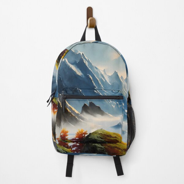 Item preview, Oil Paint Styled Watercolor Glacier Scenery - Chinese Painting designed and sold by joejiing.