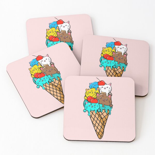 Item preview, Cute Cat Ice Cream Funny Summer Desert Kitten and Cats Lovers Gift designed and sold by alenaz.