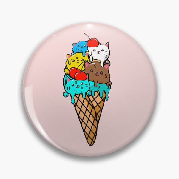 Item preview, Cute Cat Ice Cream Funny Summer Desert Kitten and Cats Lovers Gift designed and sold by alenaz.