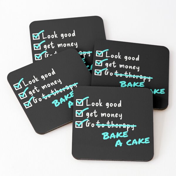 Item preview, Baking Checklist Design | Look Good Get Money Bake a Cake designed and sold by TextEccentrics.