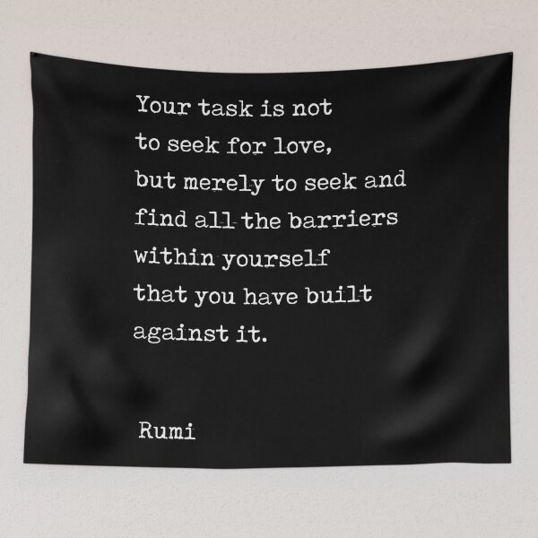 Item preview, Do not seek Love - Rumi Quote 2 - Literature - Typewriter Print designed and sold by Studio Grafiikka.