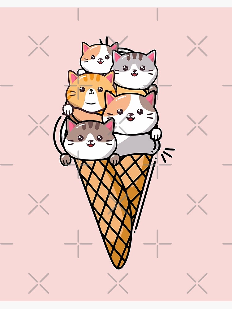 Cute Ice Cream Scoop | Art Board Print