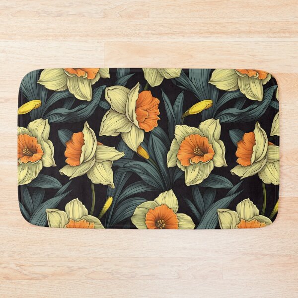 Item preview, Flowers on Black Pattern designed and sold by victorsuarez.